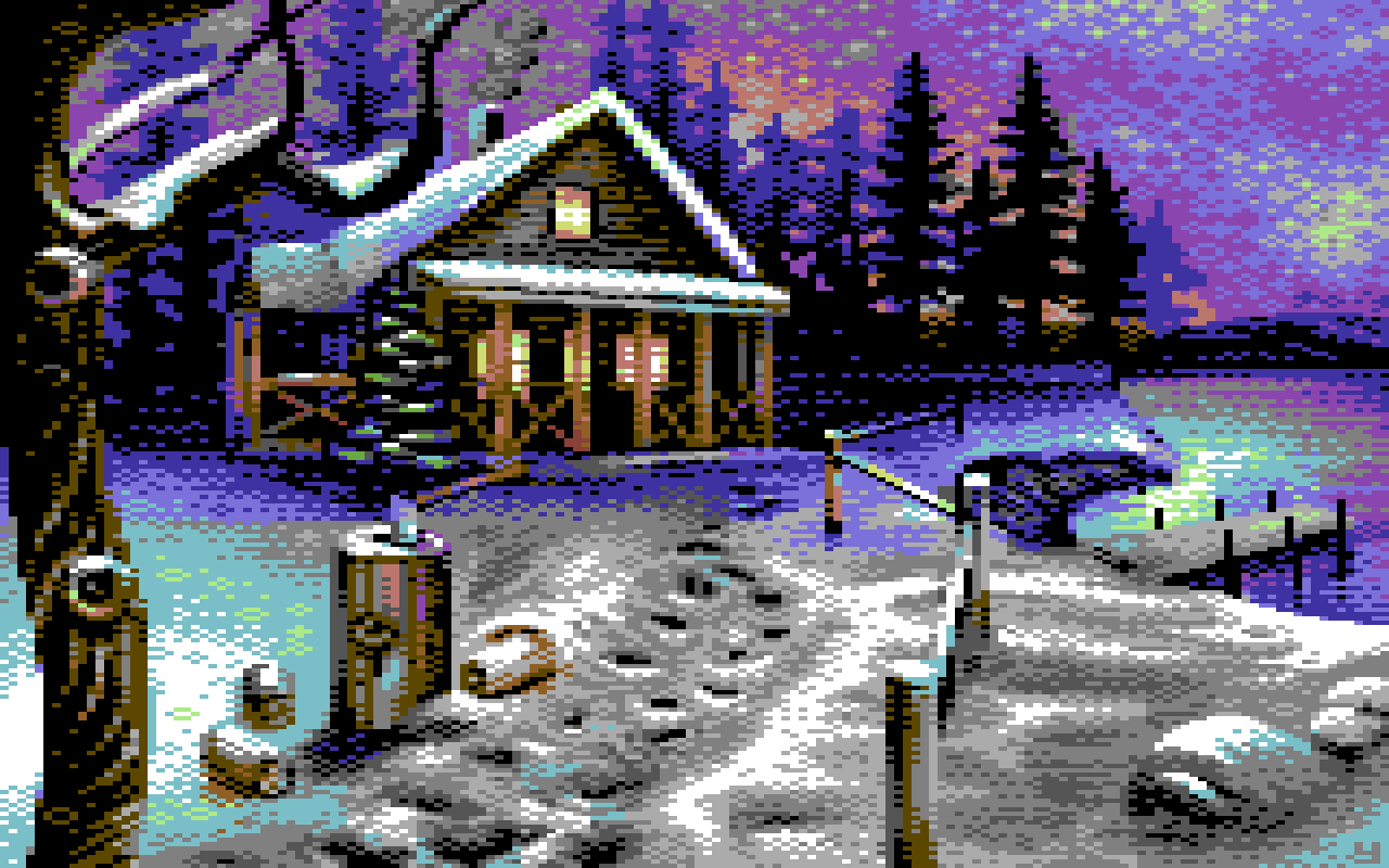 Der Winter kommt - Pixelbild C64