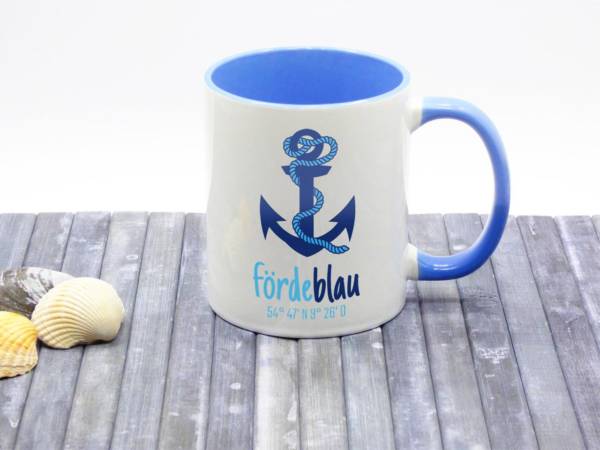 Maritime Tasse mit Anker