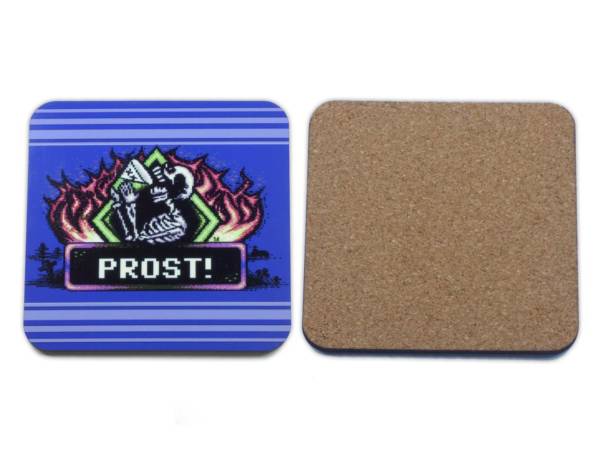 Commodore 64 Retro Glasuntersetzer Frighthof Skulls