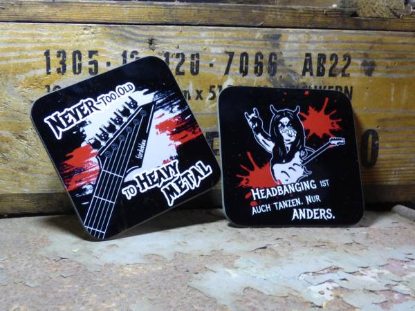 Heavy Metal Getränkeuntersetzer