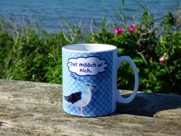 Kaffeebecher plattdeutscher Spruch