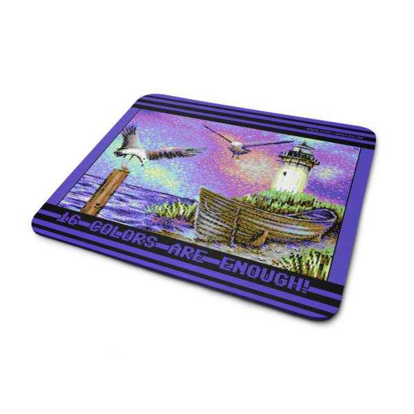 Mousepad im C64 8bit Pixel-Art Design bedruckt ‚Another Flock of Seagulls‘