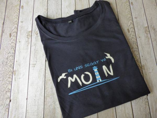 Maritimes Damen T-Shirt mit norddeutschem Spruch