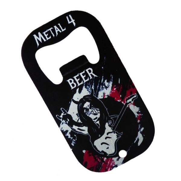 Heavy Metal Edelstahl Flaschenöffner ‚Metal 4 Beer‘