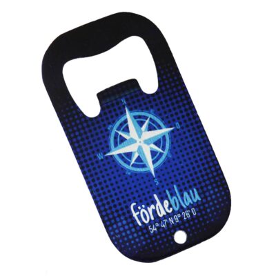 Maritimer Edelstahl Flaschenöffner mit Kompassrose