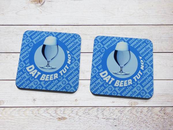 Maritime Moin Bierdeckel Plattdeutsch