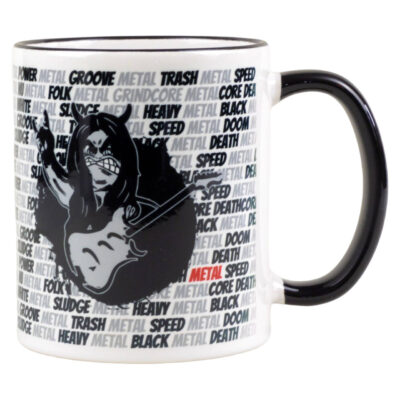Metal-Genre Tasse mit Metal-Musikrichtungen für Fans als Geschenk, 330ml