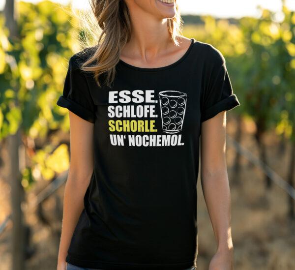 Damen Pfalz T Shirt mit Spruch Pfälzisch | Lustige Schorleshirt Geschenkidee für Pfälzer | 100% Baumwolle