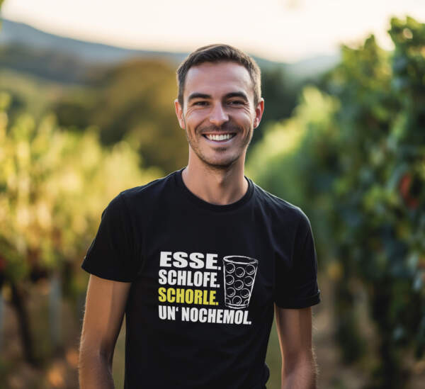Herren Pfalz T-Shirt mit lustigem Spruch auf Pfälzisch