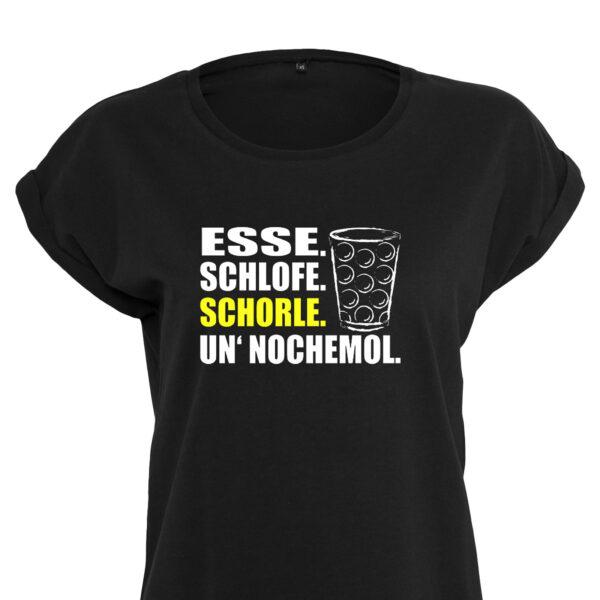 Damen Pfalz T Shirt mit Spruch auf Pfälzisch | Lustige Schorle Shirt Geschenkidee für Pfälzer