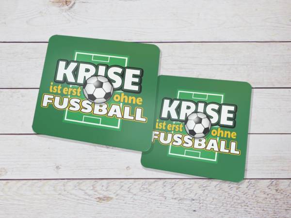 Fussball Bierdeckel als Geschenkidee