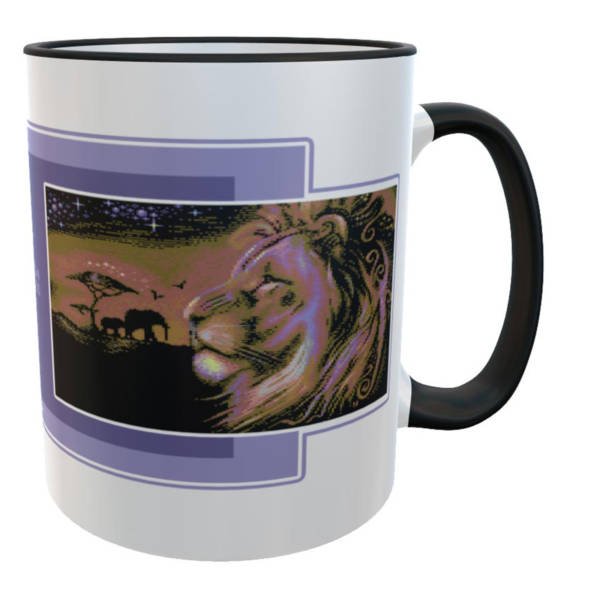 Nostalgie Geschenke, 8bit Kaffeetasse ‚African Night‘, 330ml