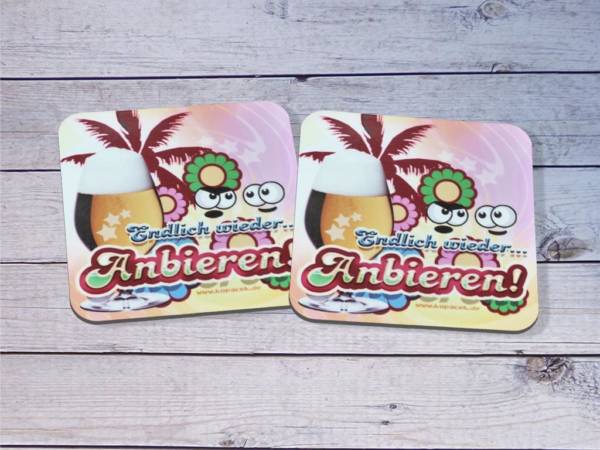 Lustiger Bierdeckel mit Spruch
