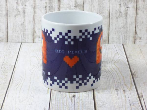 Pixeldesign Kaffeebecher lustig