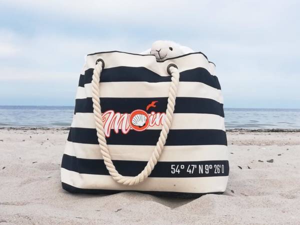 Strandtasche am Strand