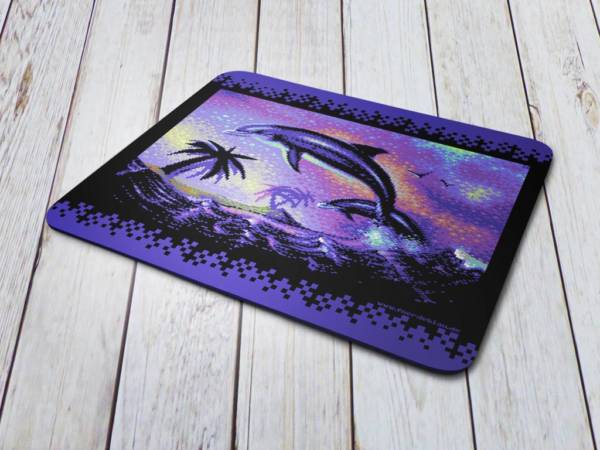 Commodore C64 8bit Pixel Graphixs Dolphins can fly