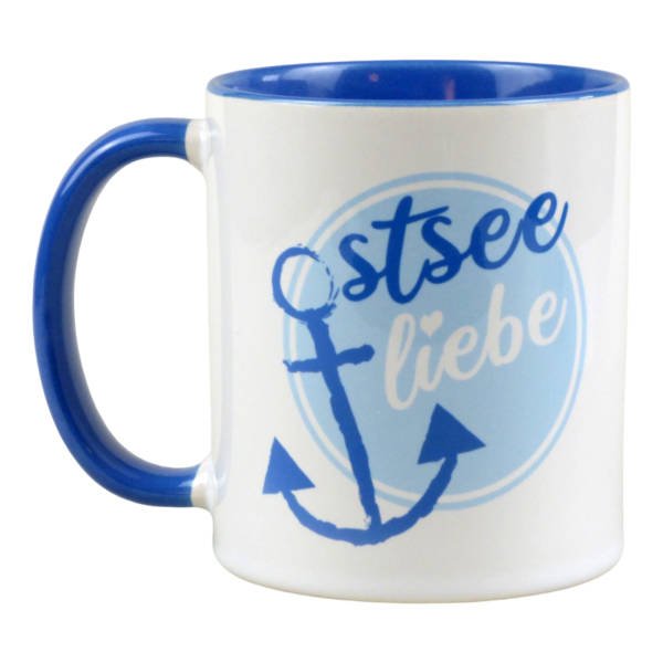 Kaffeebecher mit Anker und Ostseemotiv