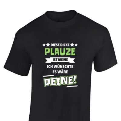 Lustiges Bierbauch T Shirt mit Spruch | Ironische Geschenke für Männer | 100% Baumwolle