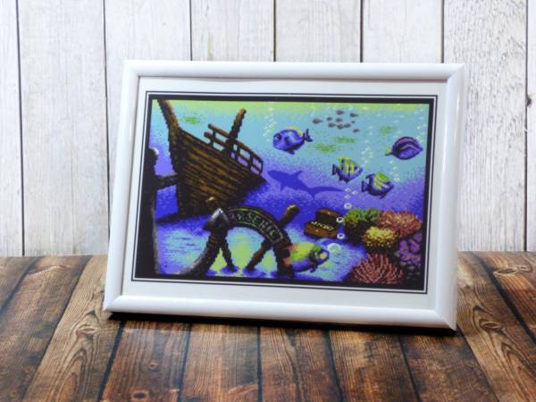 Deko Bild Unterwasser Szenerie mit Fischen