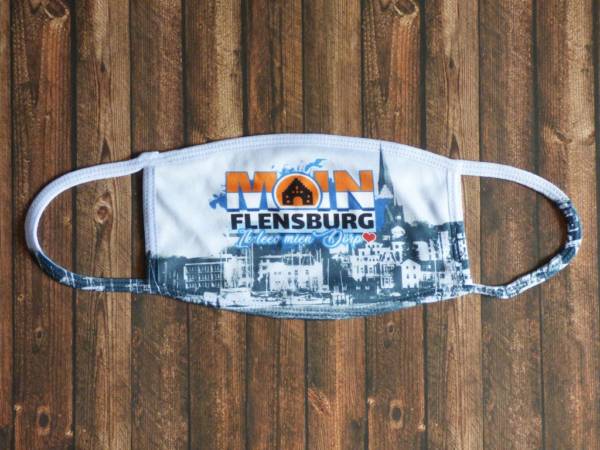 Flensburg Alltags-Maske mit Skyline