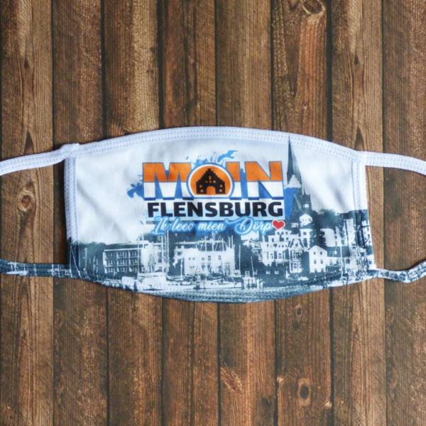 Moin Flensburg Mund-Nasen-Maske / Alltagsmaske bedruckt