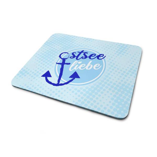 Mousepad / Mouse Unterlage Ostsee Liebe Anker Motiv – maritim