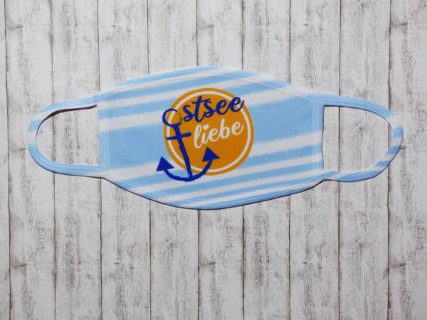 Mund Nasen Maske maritim Ostsee