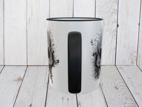 Becher mit Totenkopf bedruckt