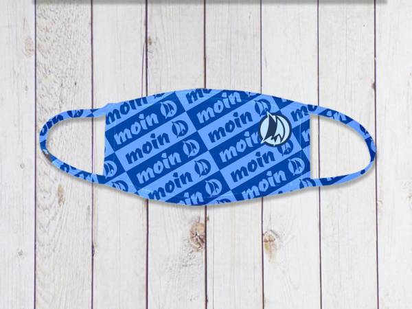 Moin Mund Nasen Maske blau