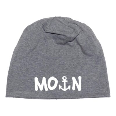 Moin Mütze maritim mit Anker | Slouch Beanie | Unisex | Jersey
