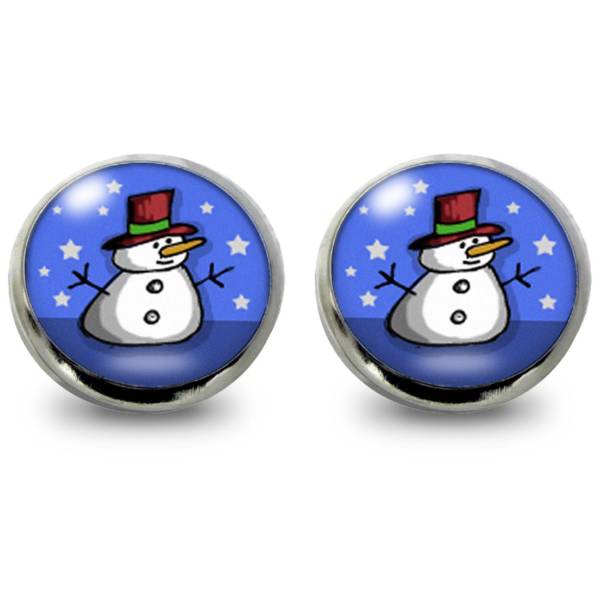 Ohrschmuck Schneemann Winter Motiv