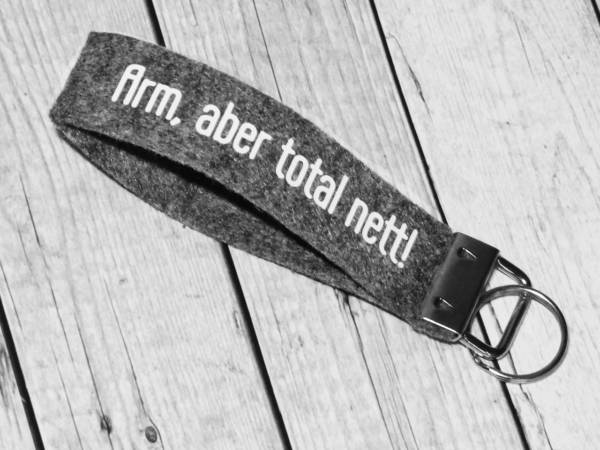 Filz Schlüsselanhänger lustiger Spruch
