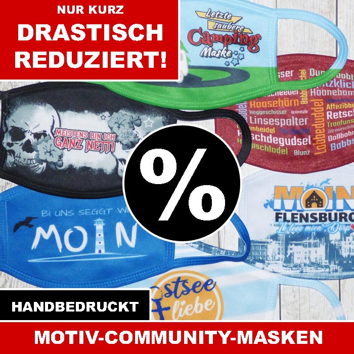 drastisch reduzierte masken