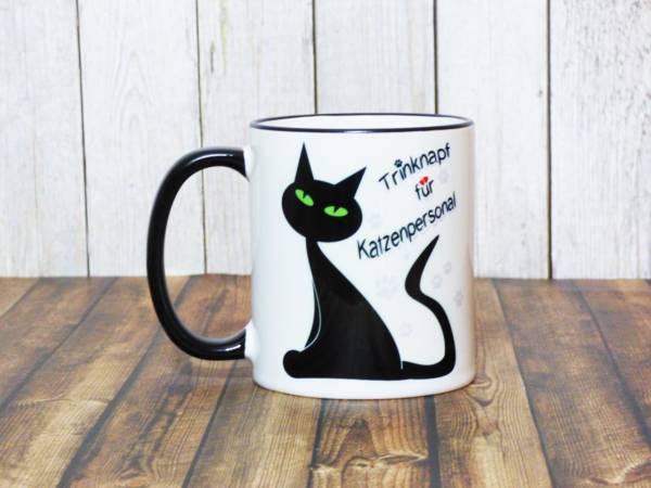 Lustige Katzen-Tasse