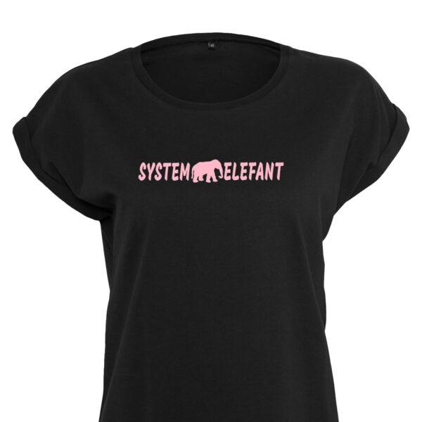 Damen T Shirt lustig und provokant mit Systemelefant | Originelles Geschenk für systemrelevante Berufsgruppen