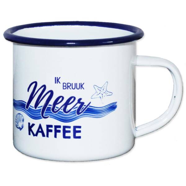 Maritime Emaille Tasse