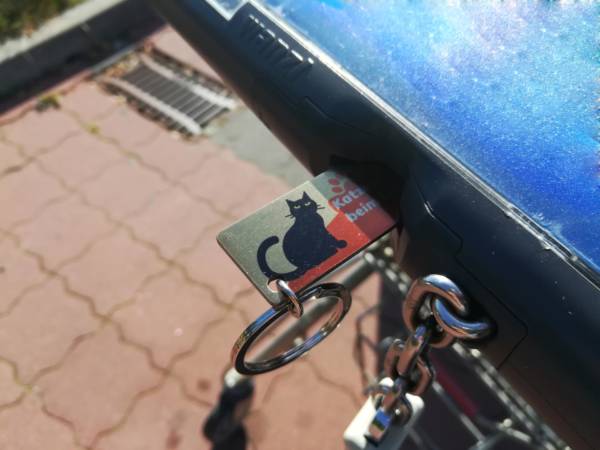 Einkaufswagenlöser Katzenpersonal