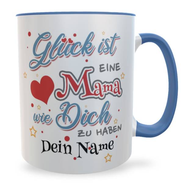 Schöne Tasse als Geschenkidee für die Mutter / Mama, mit individuellem Namen bedruckt