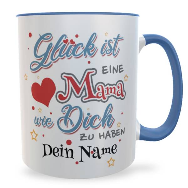 Mama Tasse personalisiert mit Namen als Geschenk für die Mutter, 330ml