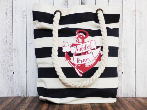 Nautische Anker Schultertasche Tüddel Kram