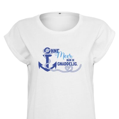 T Shirt norddeutsch mit Anker und plattdeutschem Spruch | Maritime Geschenke für Meer Liebhaber