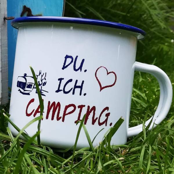 Emaille Tasse Camping