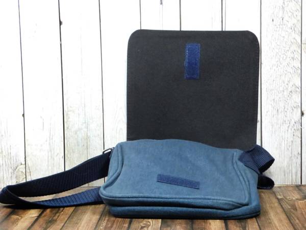 Fördeblau Jeanstasche mit Klettverschluss