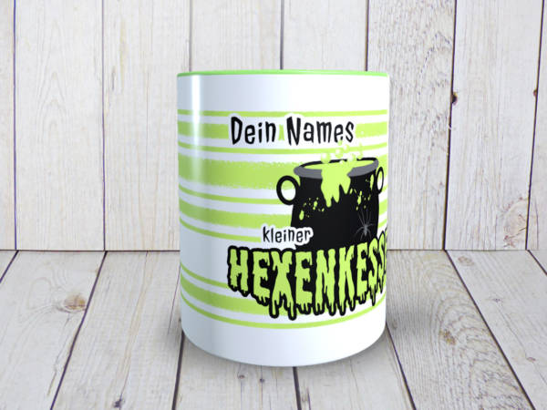 Namensbecher/Tasse mit Hexen Motiv