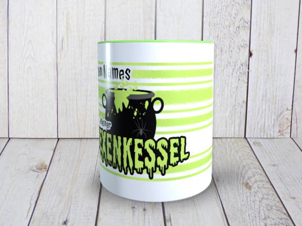 Namensbecher/Tasse mit Hexen Motiv