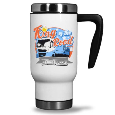 Edelstahl Thermobecher mit LKW Motiv für Trucker