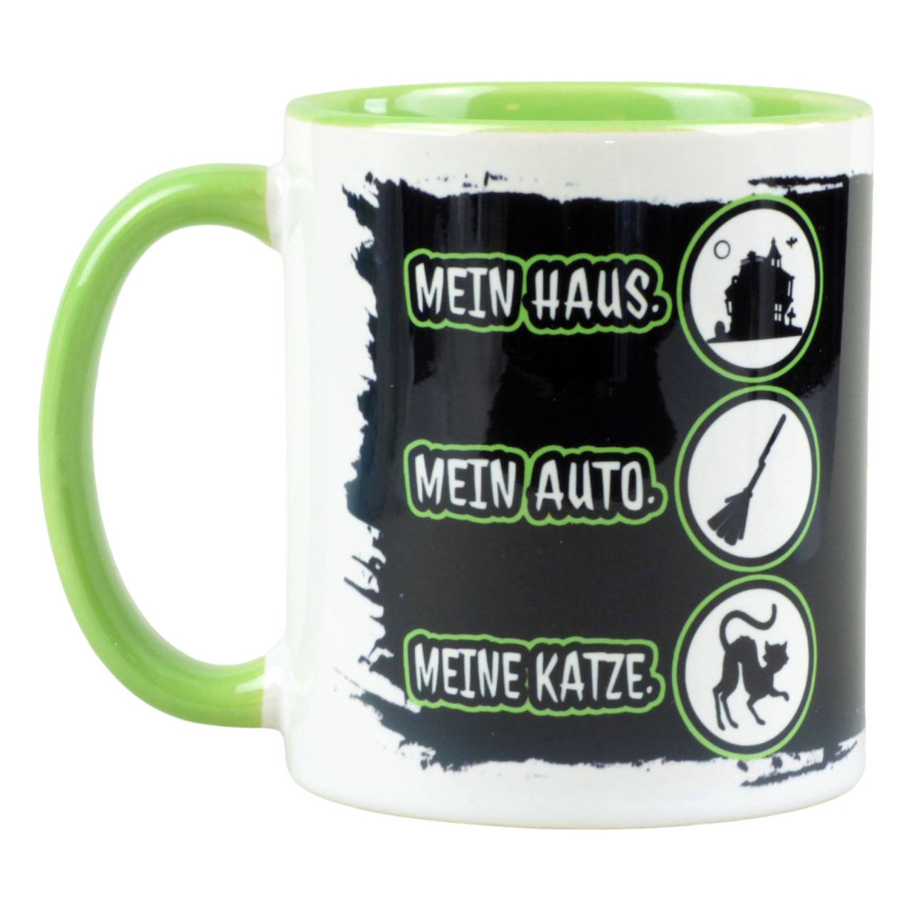 Lustige Kaffeetasse aus Keramik mit Spruch 