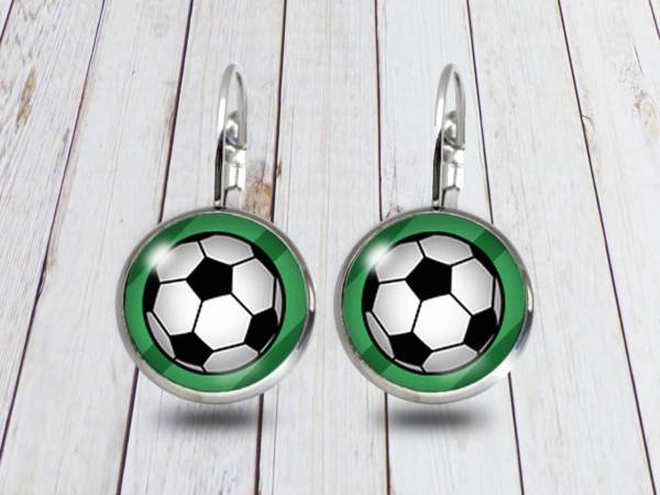 Fussball Ohrschmuck 12mm