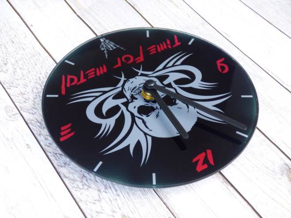 Heavy Metal dekorative Uhr