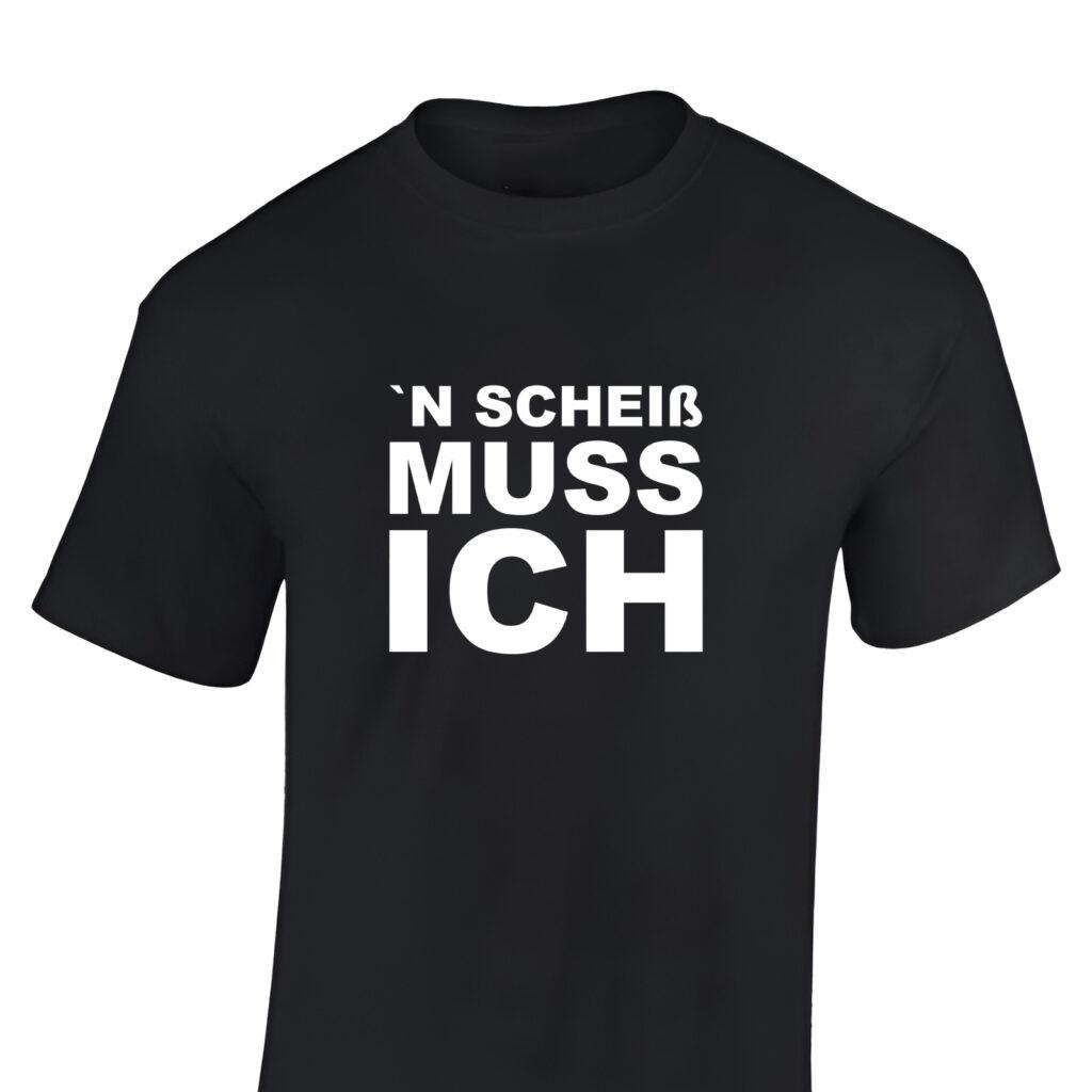 Lustiges T Shirt mit Spruch Herren provokant bedruckt Fördeblau